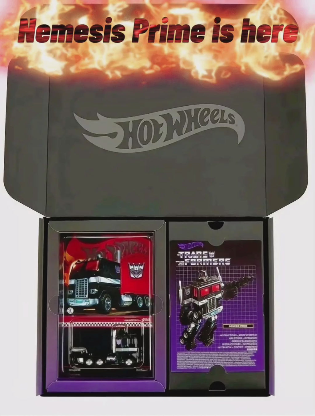 HOT WHEELS TRANSFORMERS NEMESIS PRIME - COLLECTOR'S LIMITED EDITION