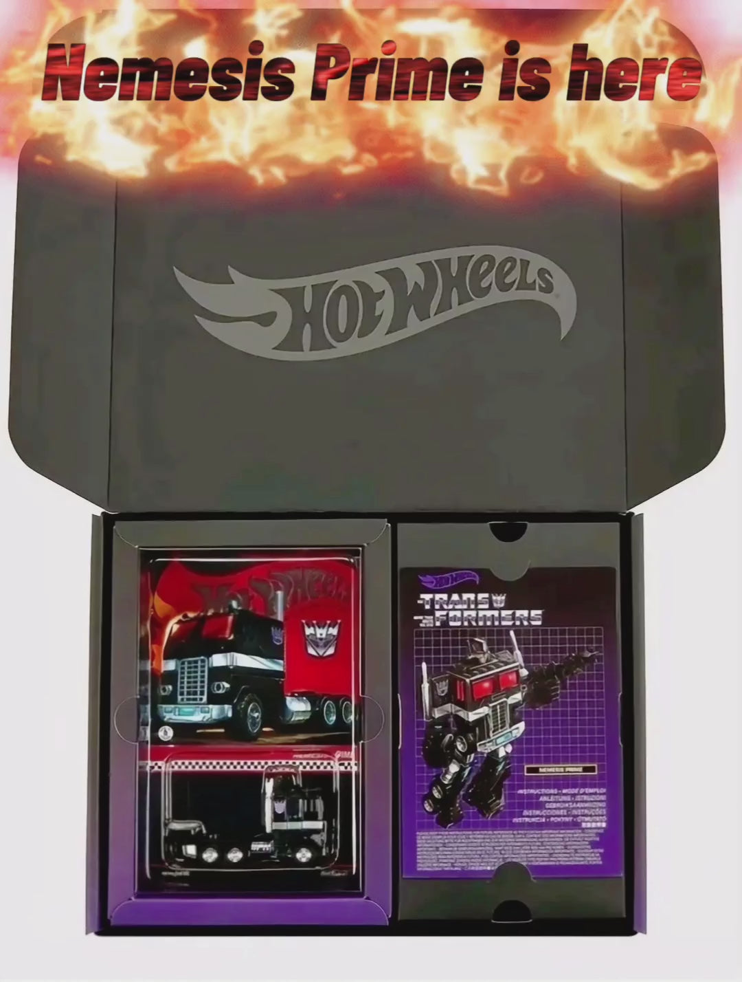 HOT WHEELS TRANSFORMERS NEMESIS PRIME - COLLECTOR'S LIMITED EDITION