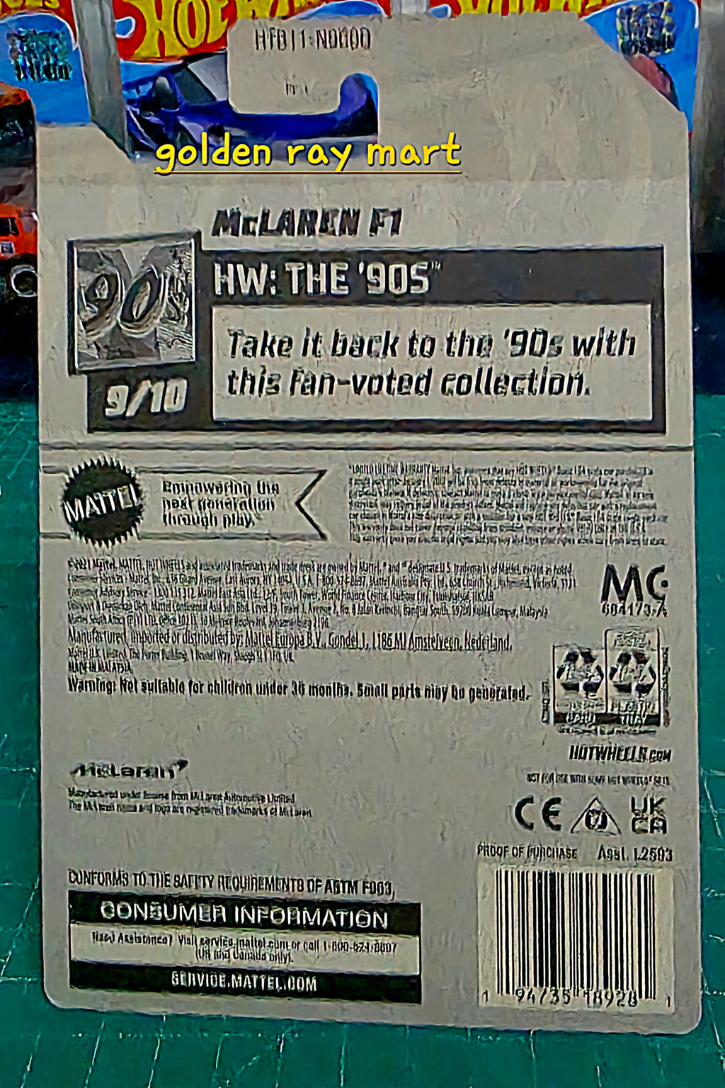 McLaren F1 - Hot Wheels Factory Sealed 2024