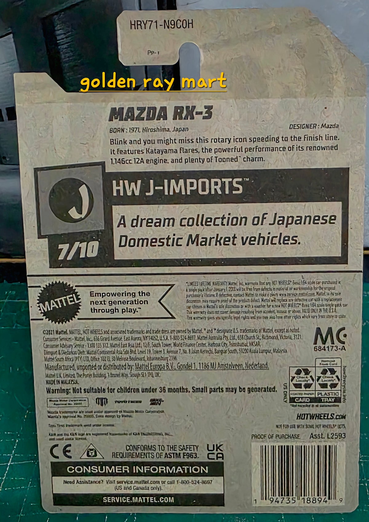 Mazda RX-3 - Hot Wheels Factory Sealed 2024