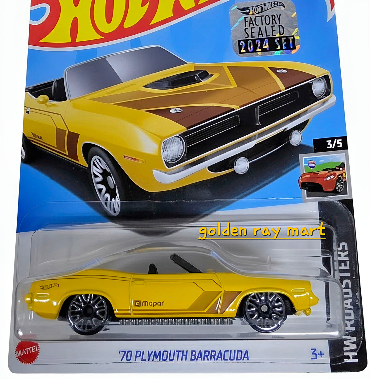 '70 Plymouth Barracuda - Hot Wheels Factory Sealed 2024