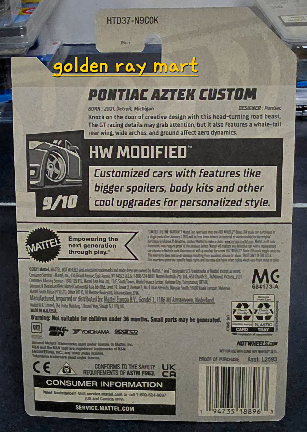 Pontiac Aztec Custom - Hot Wheels Factory Sealed 2024