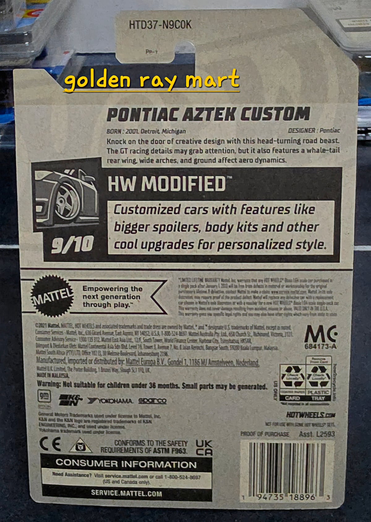 Pontiac Aztec Custom - Hot Wheels Factory Sealed 2024