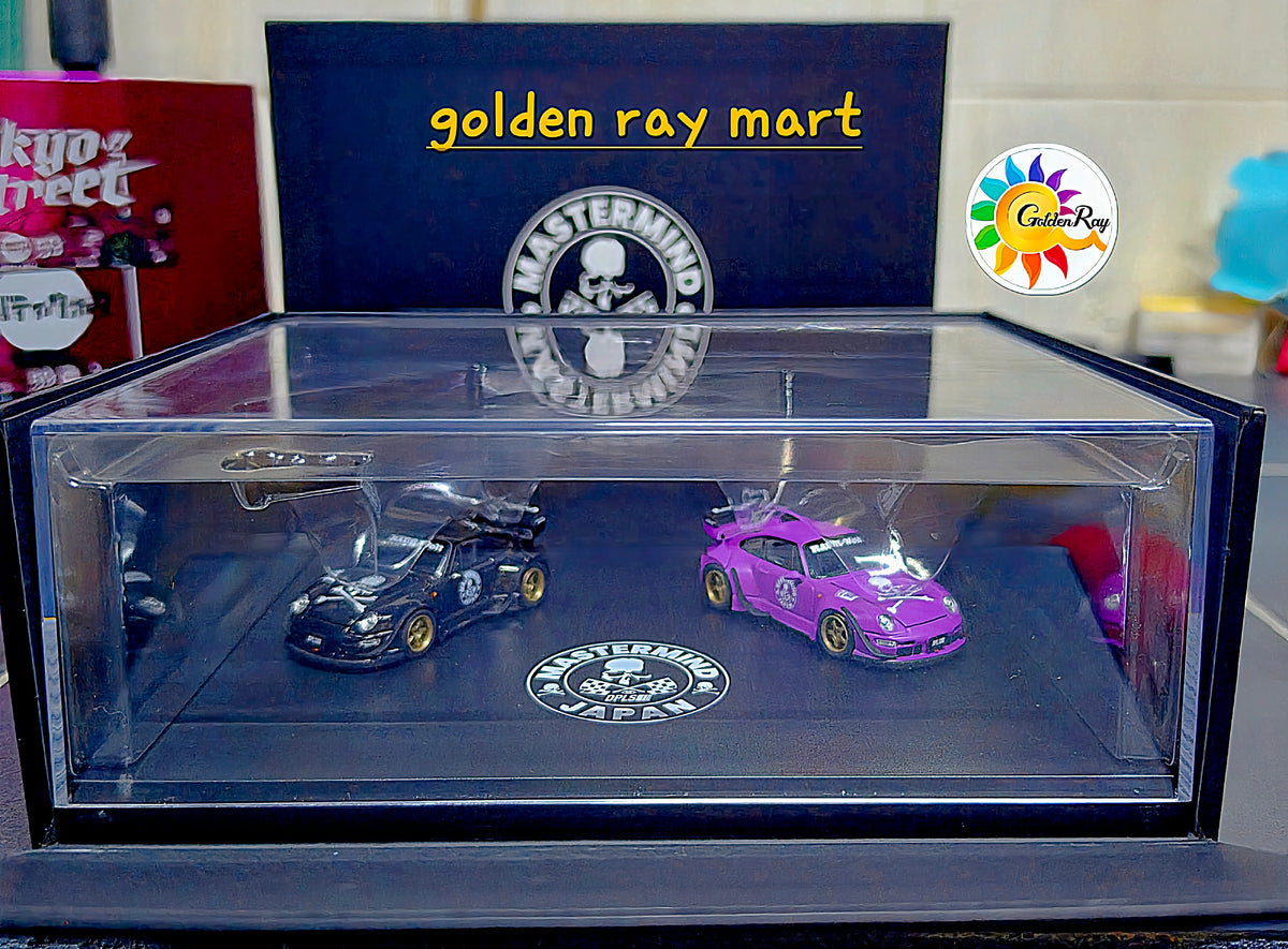 AR Box x DPLS x Mastermind Japan 1:64 RWB 993 2-Car Box Set IDE 2026 Exclusive (Black and a Matte Purple RWB 993)