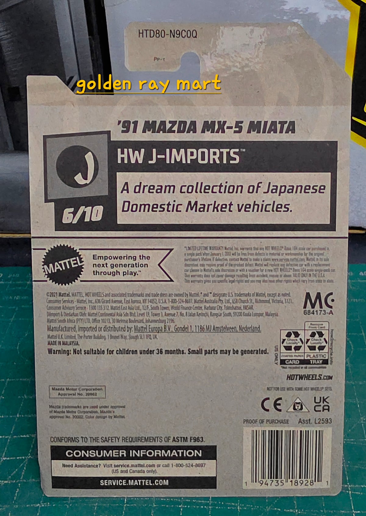 '91 Mazda MX-5 Miata - Factory Sealed 2024