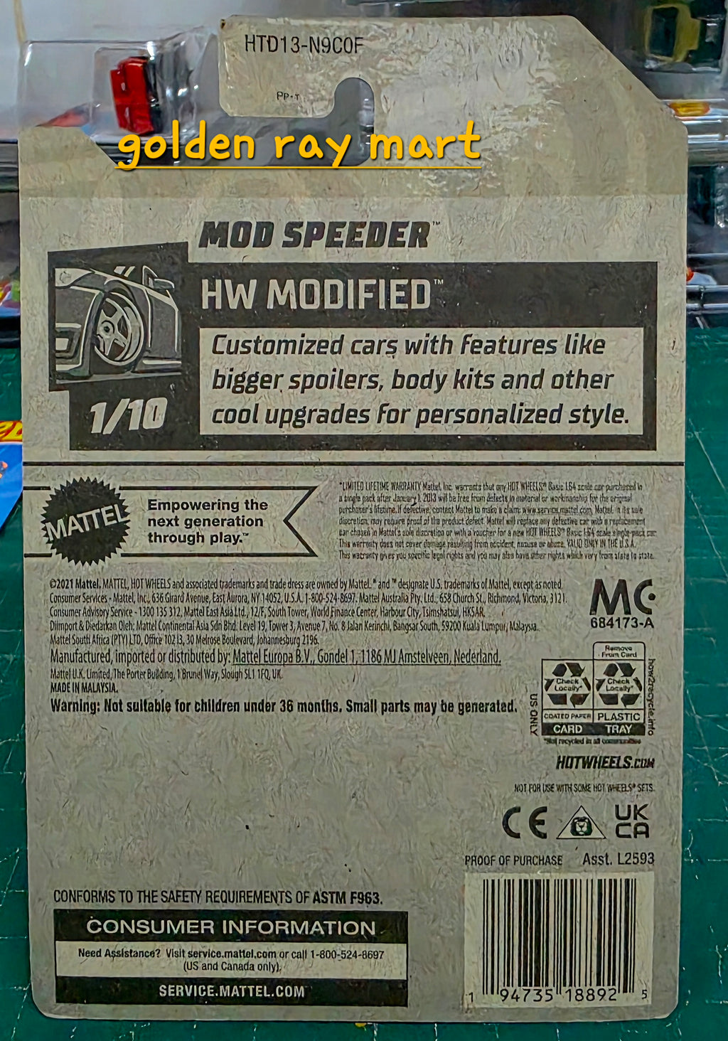 Mod Speeder - Hot Wheels Factory Sealed 2024