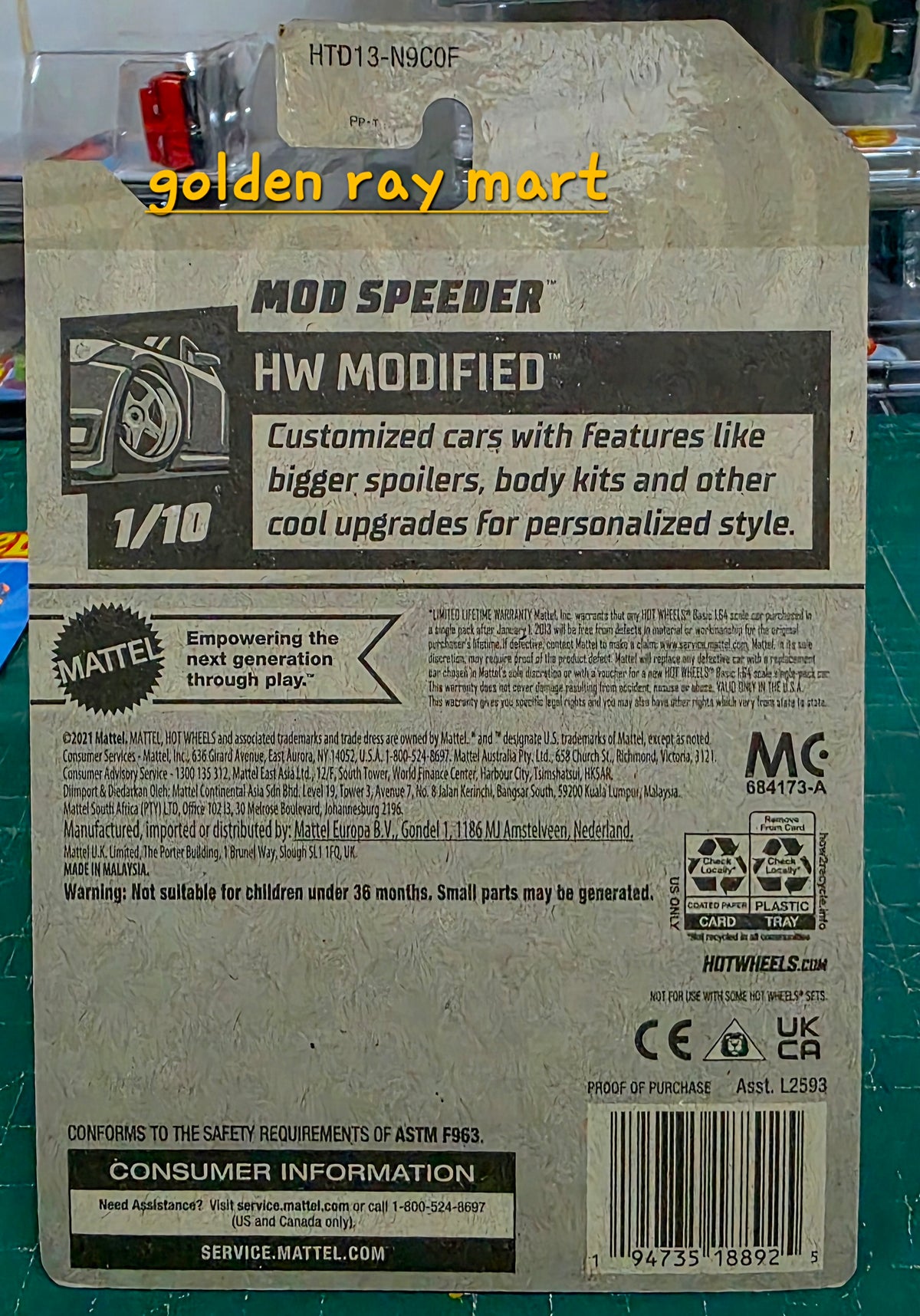 Mod Speeder - Hot Wheels Factory Sealed 2024