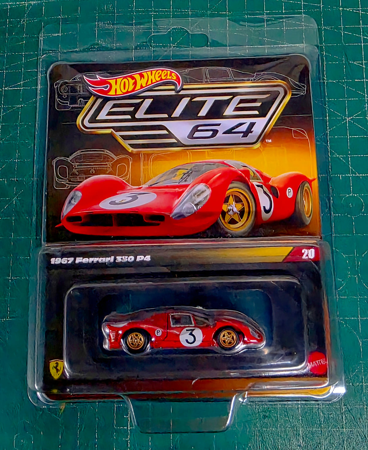 Hot Wheels Elite64 1967 Ferrari 330 P4 Rosso Corsa Red