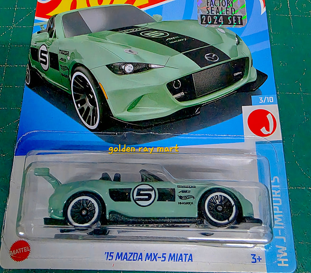 '15 Mazda MX-5 Miata - Hot Wheels Factory Sealed 2024