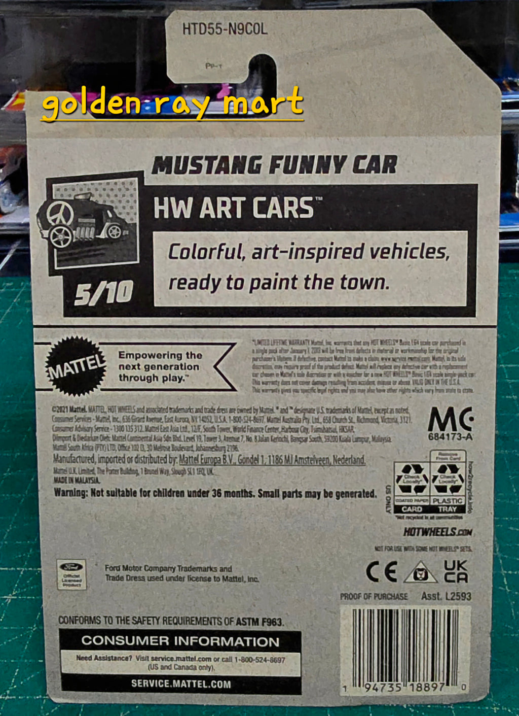 Mustang Funny Car - Hot Wheels Factory Sealed 2024