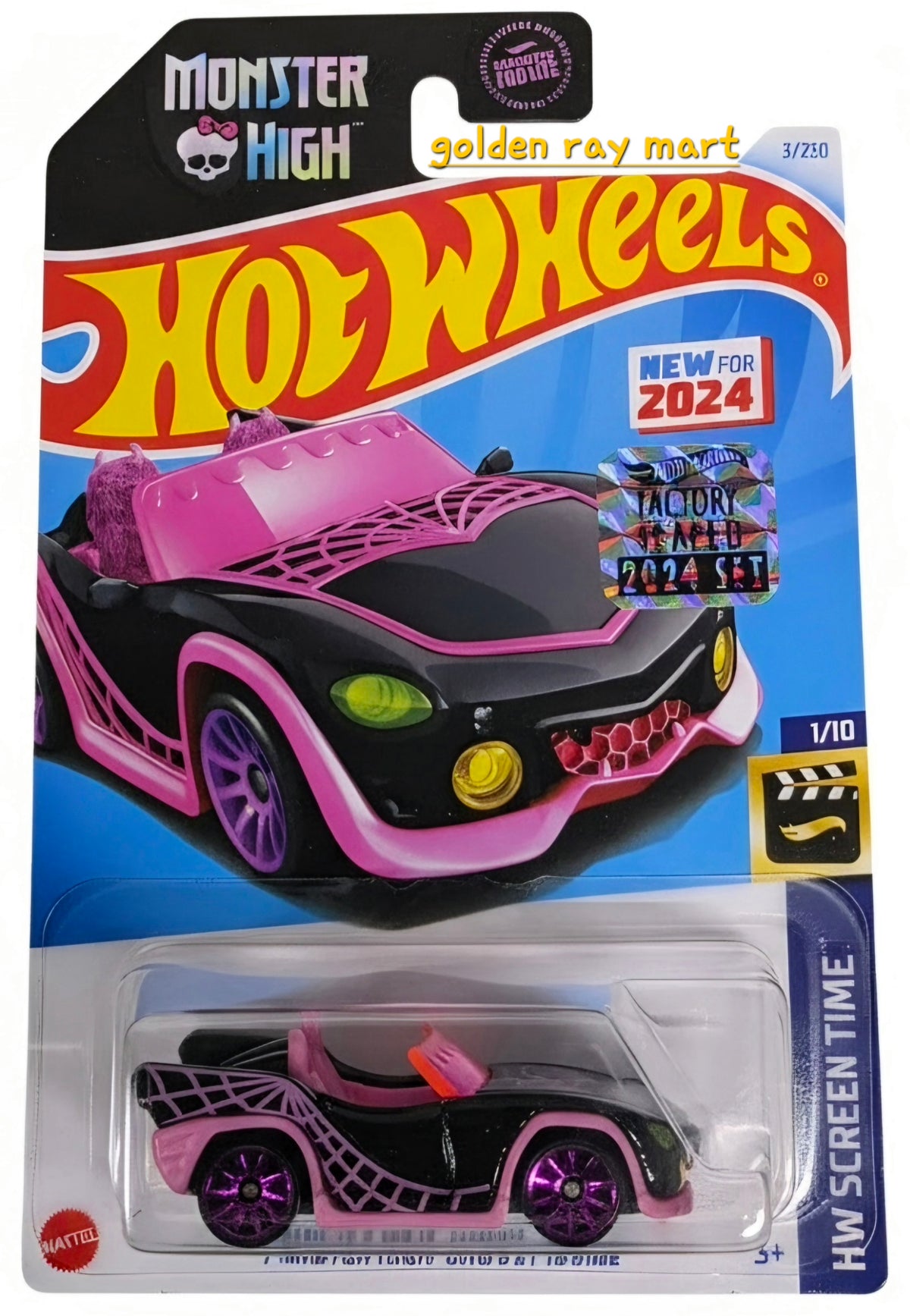 Monster High Ghoul Mobile - Hot Wheels Factory Sealed 2024