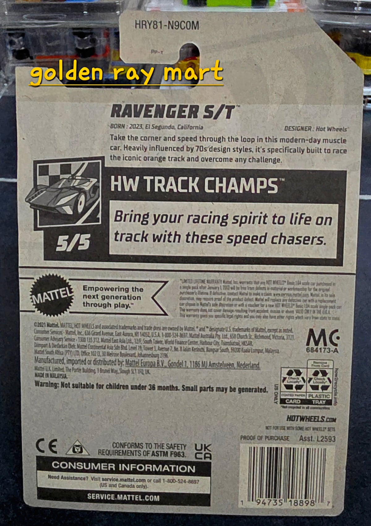 Ravenger S/T - Hot Wheels Factory Sealed 2024