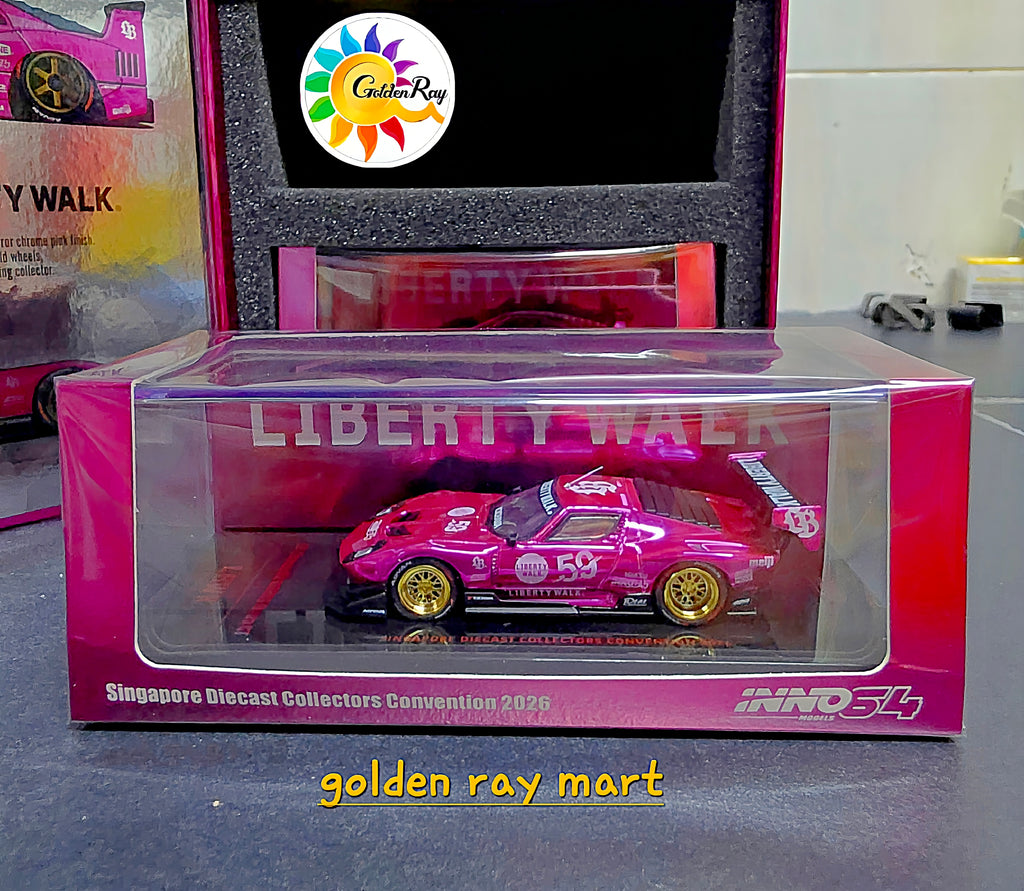 INNO64 x Liberty Walk 1/64 Tokyo Street 2-Car Box Set SDCC 2026 Limited Edition (LB-WORKS F40 & LB-Silhouette Miura GT)
