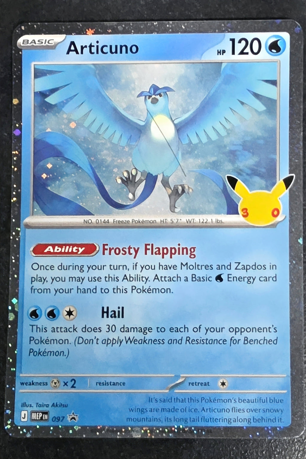 PTCG Pokémon 30th Celebration Promo Trio Set Of Moltres Articuno Zapdos MEP 096 097 098 English
