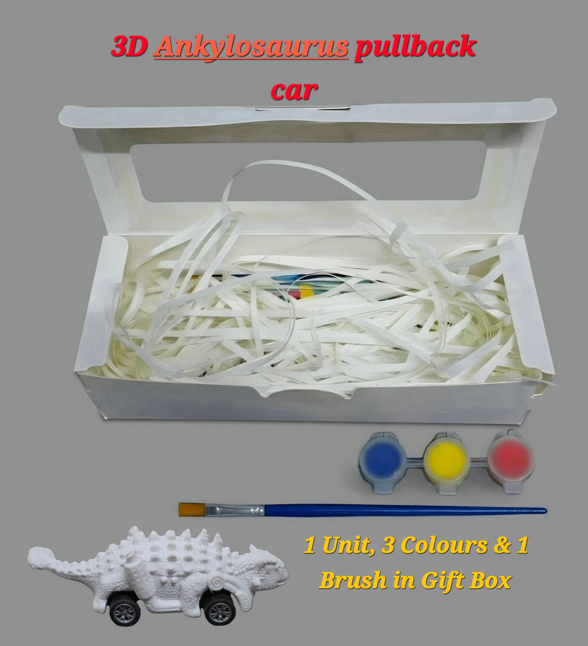 DIY Plaster Painting Kit - Kids Non-toxic Gypsum Powder Mould Art Crafts Creation untuk Seni Tangan Anak-anak