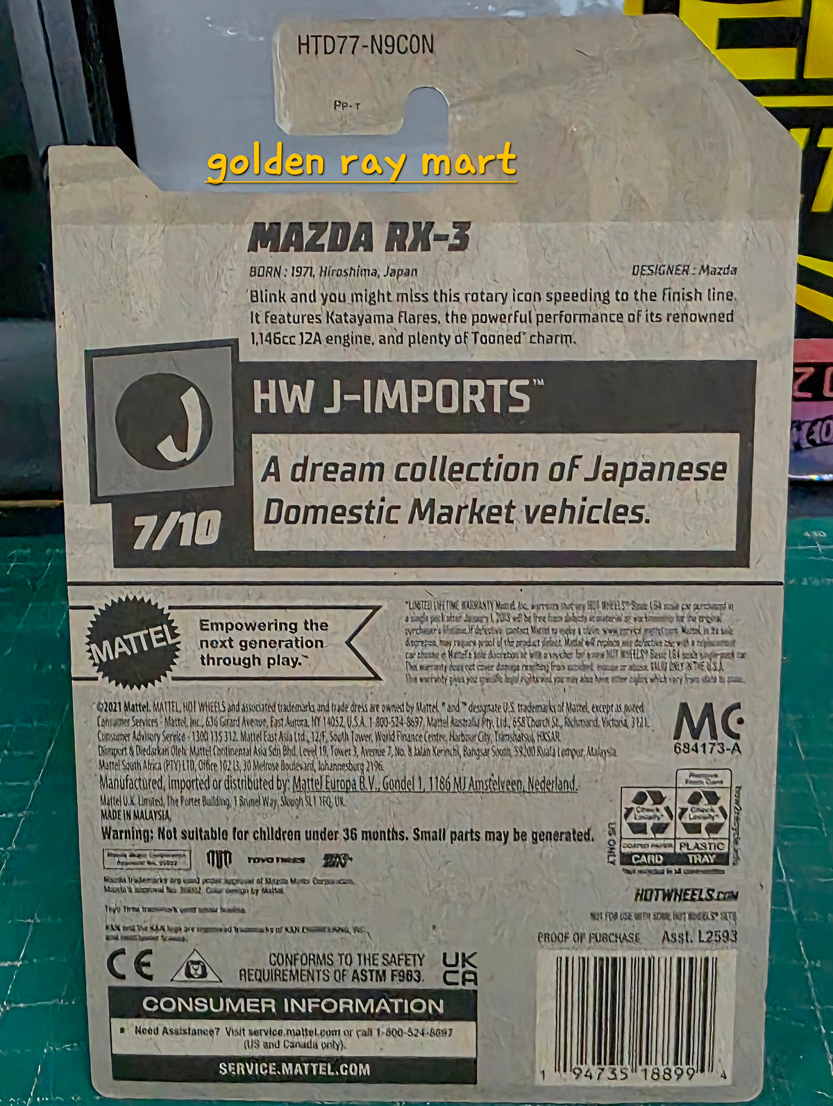Mazda RX-3 - Hot Wheels Factory Sealed 2024
