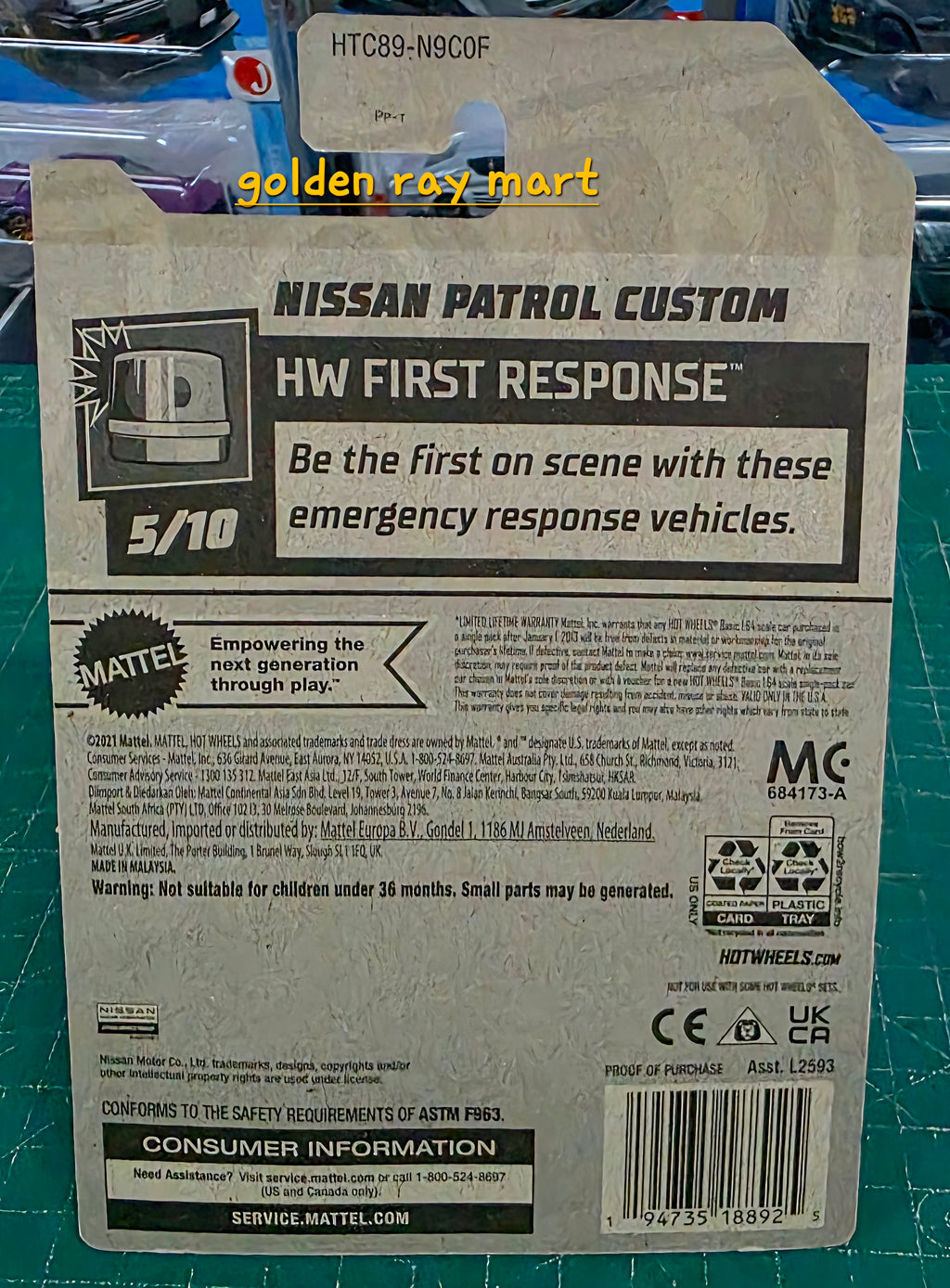 Nissan Patrol Custom - Hot Wheels Factory Sealed 2024