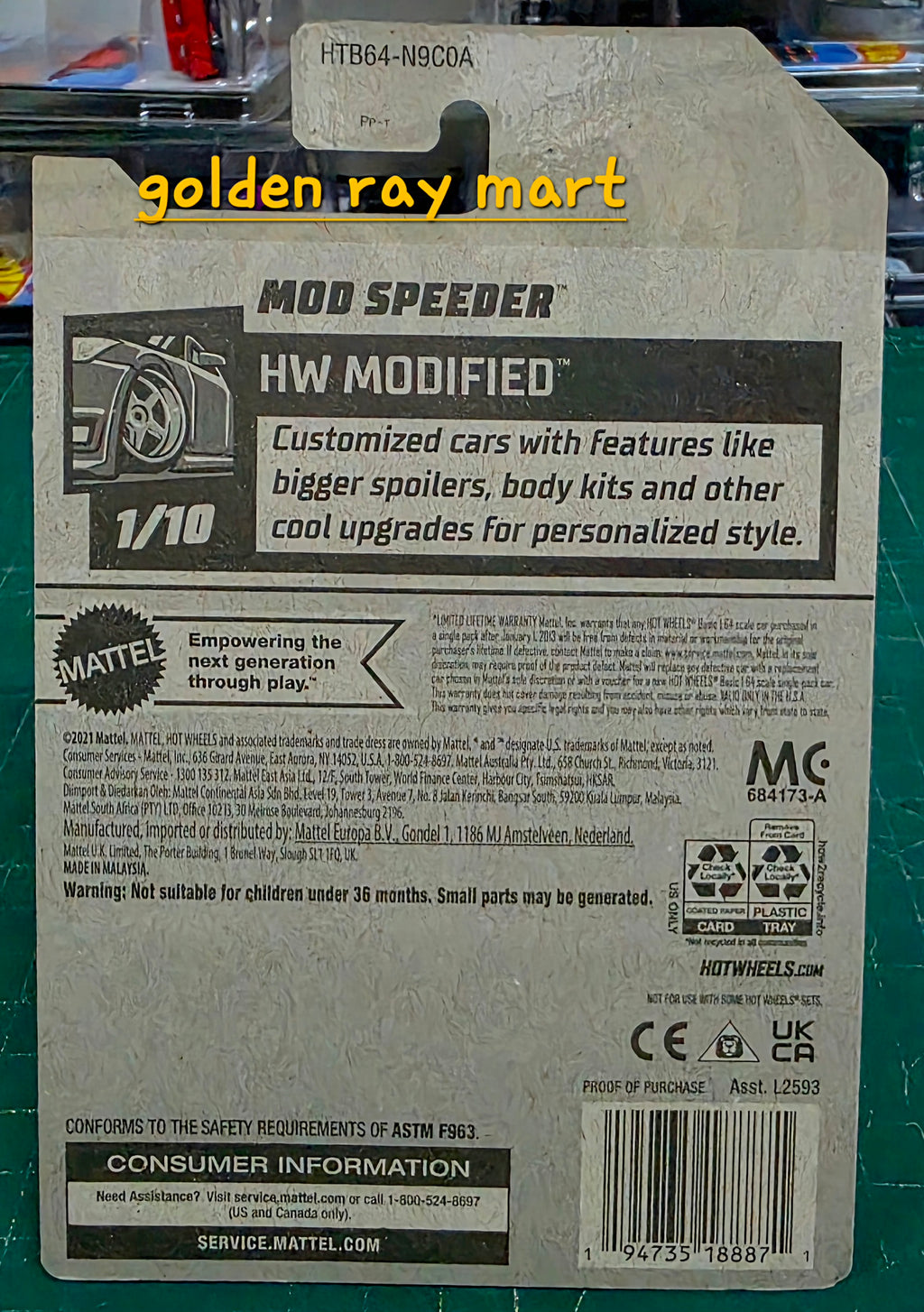 Mod Speeder - Hot Wheels Factory Sealed 2024