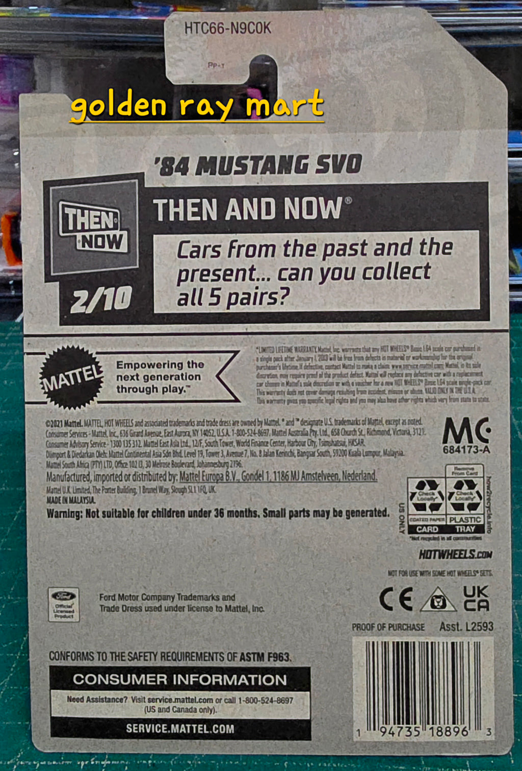 '84 Mustang SVO - Hot Wheels Factory Sealed 2024