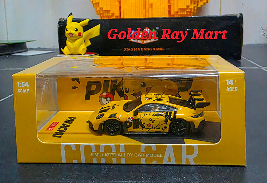 CC 1/64 Porsche 992 GT3 RS Pikachu livery Diecast Model