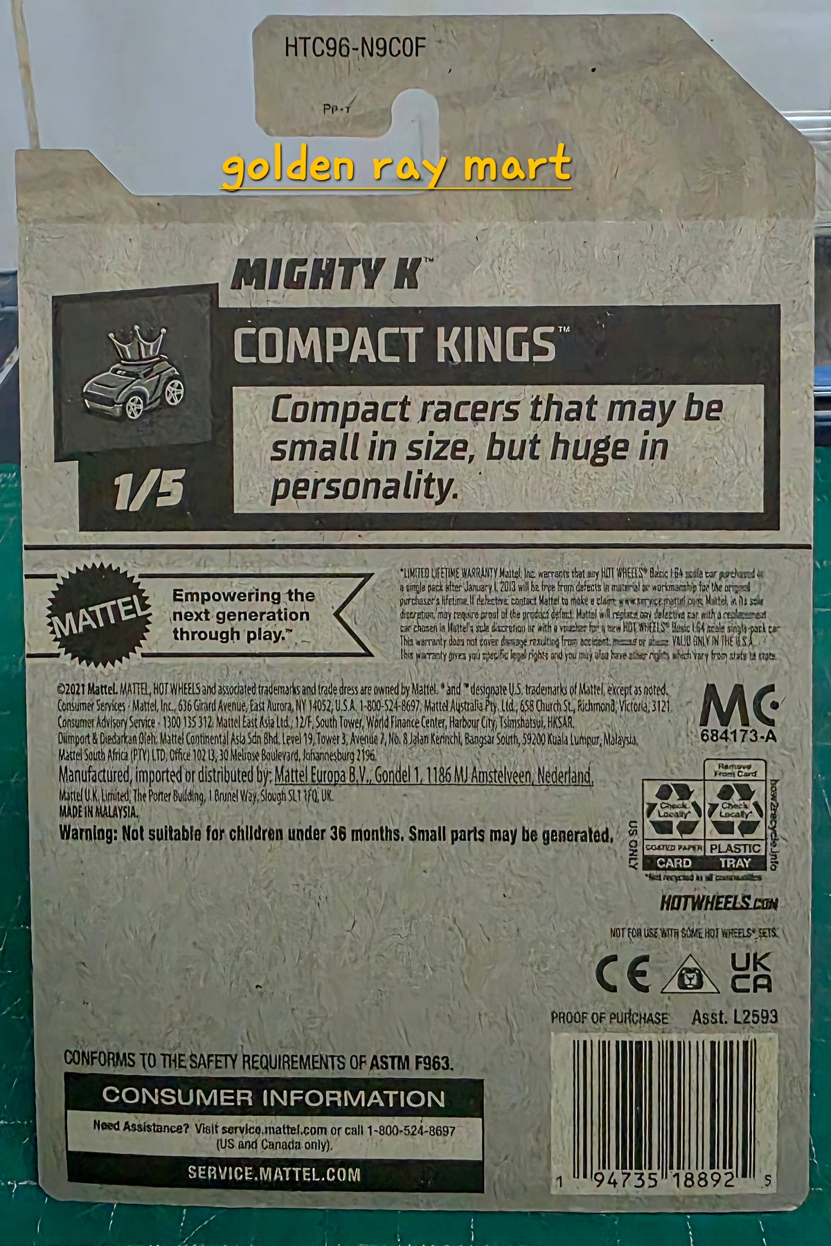 Mighty K - Hot Wheels Factory Sealed 2024