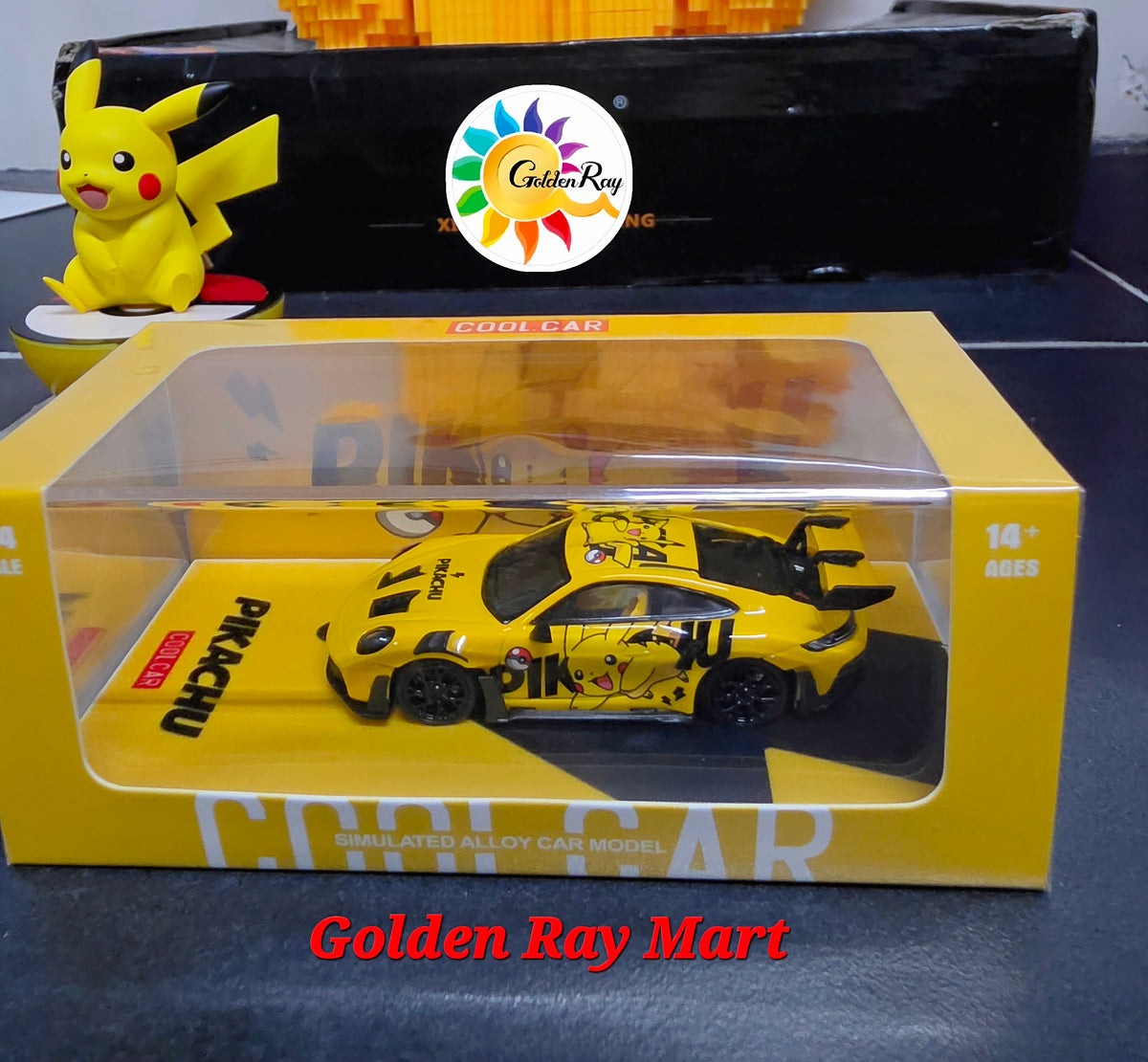 CC 1/64 Porsche 992 GT3 RS Pikachu livery Diecast Model