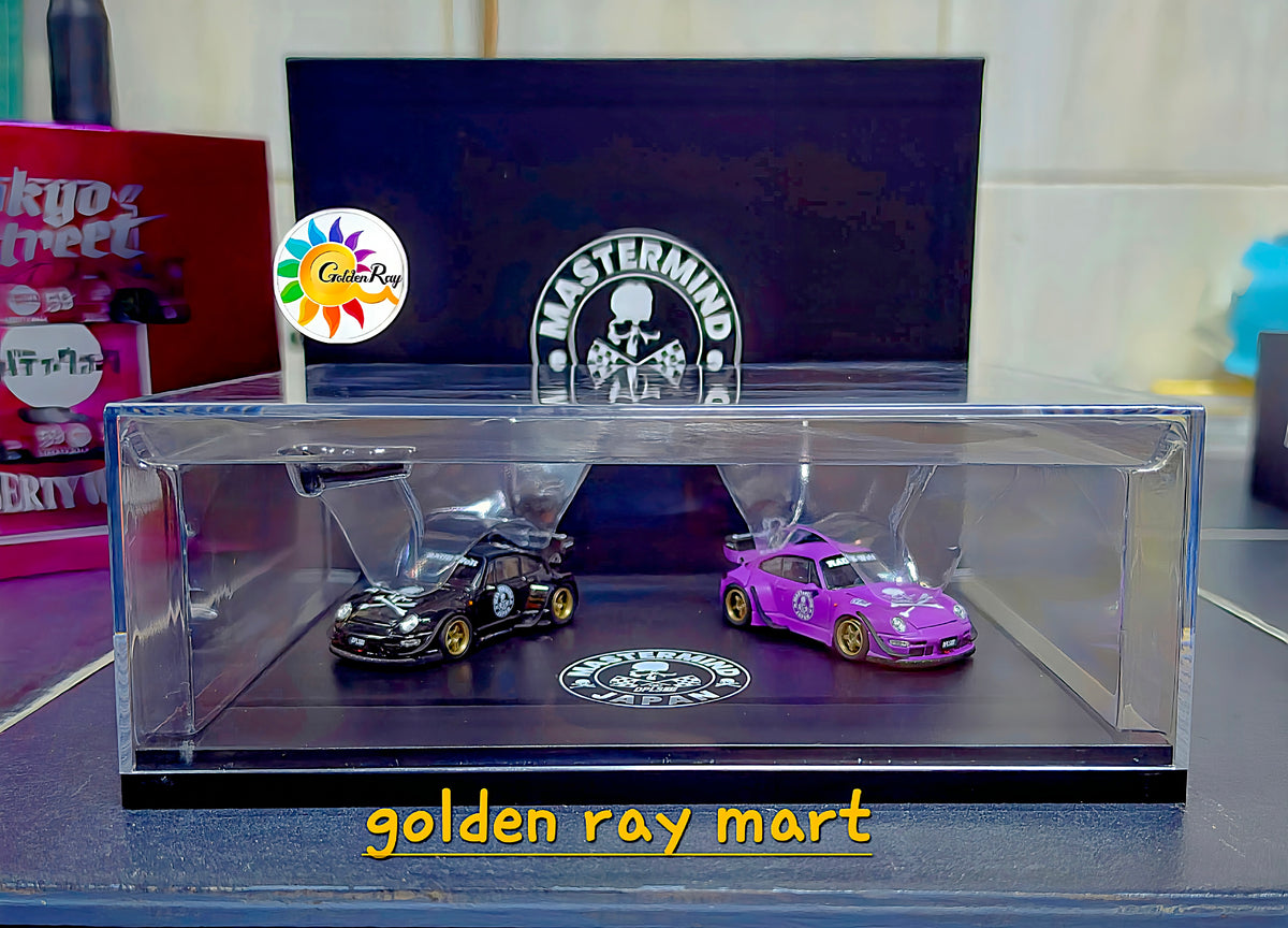 AR Box x DPLS x Mastermind Japan 1:64 RWB 993 2-Car Box Set IDE 2026 Exclusive (Black and a Matte Purple RWB 993)