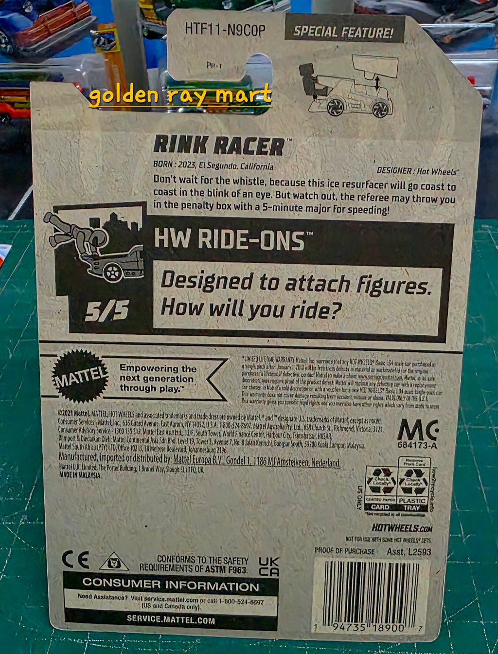 Rink Racer 2pcs - Hot Wheels Factory Sealed 2024